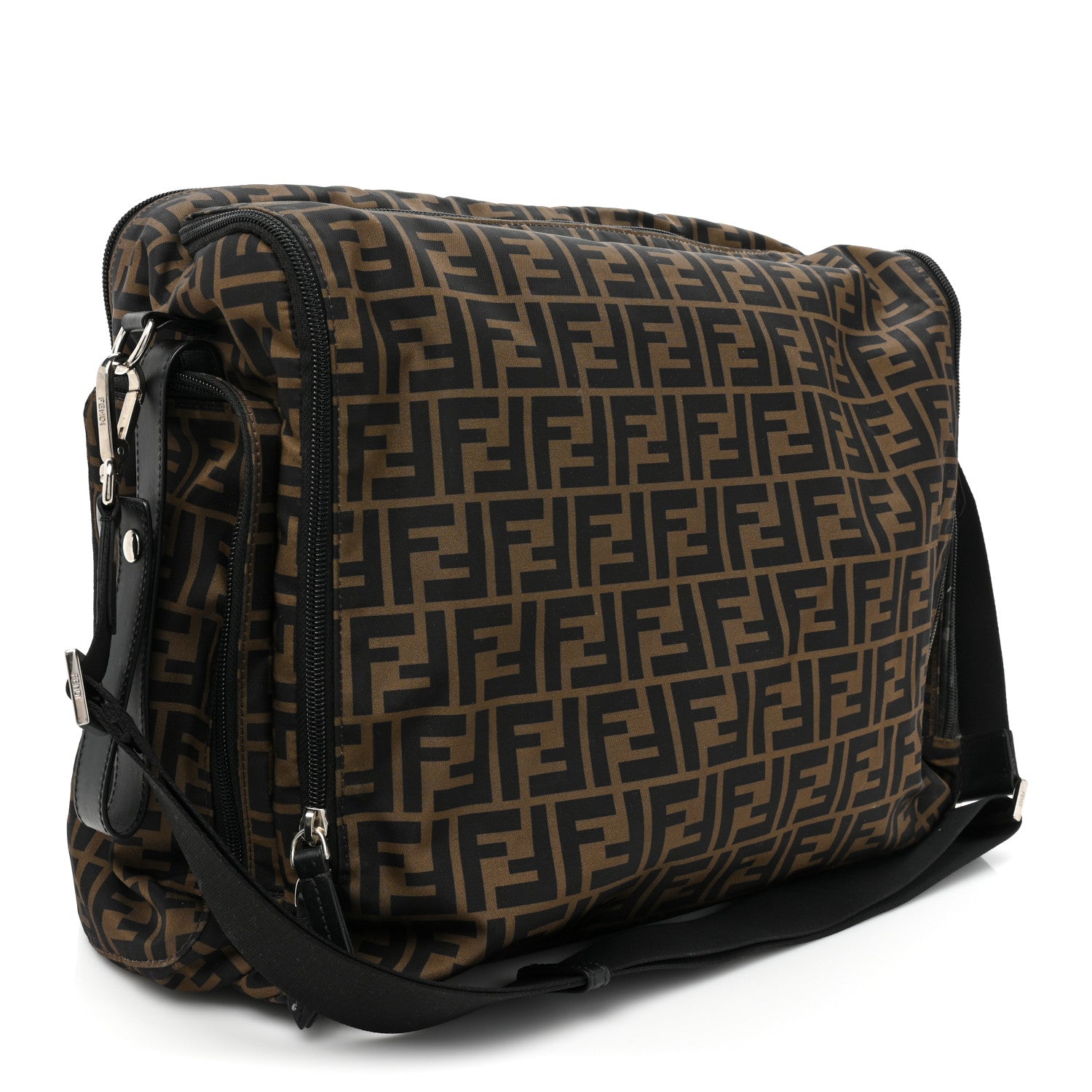 Fendi Econyl Nylon FF Changing Bag Tobacco Black 3 of 17