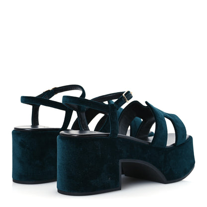 Hermes Velvet Jam 30 Sandals 39 Vert Fonce 5 of 12