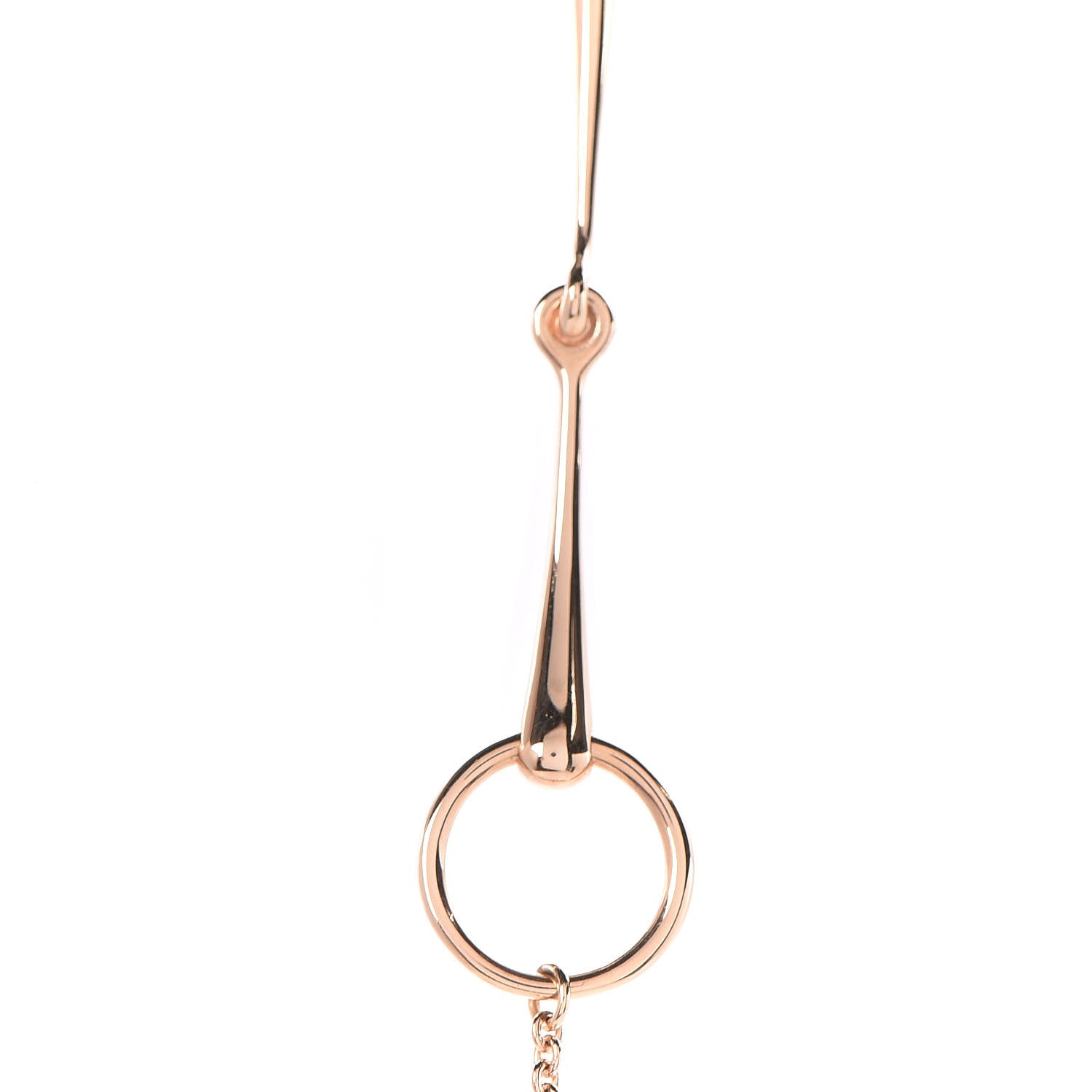 Hermes 18K Rose Gold Filet d'Or Long Necklace Small 6 of 8