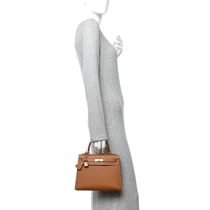 Hermes Epsom Kelly Sellier 25 Gold 2 of 10