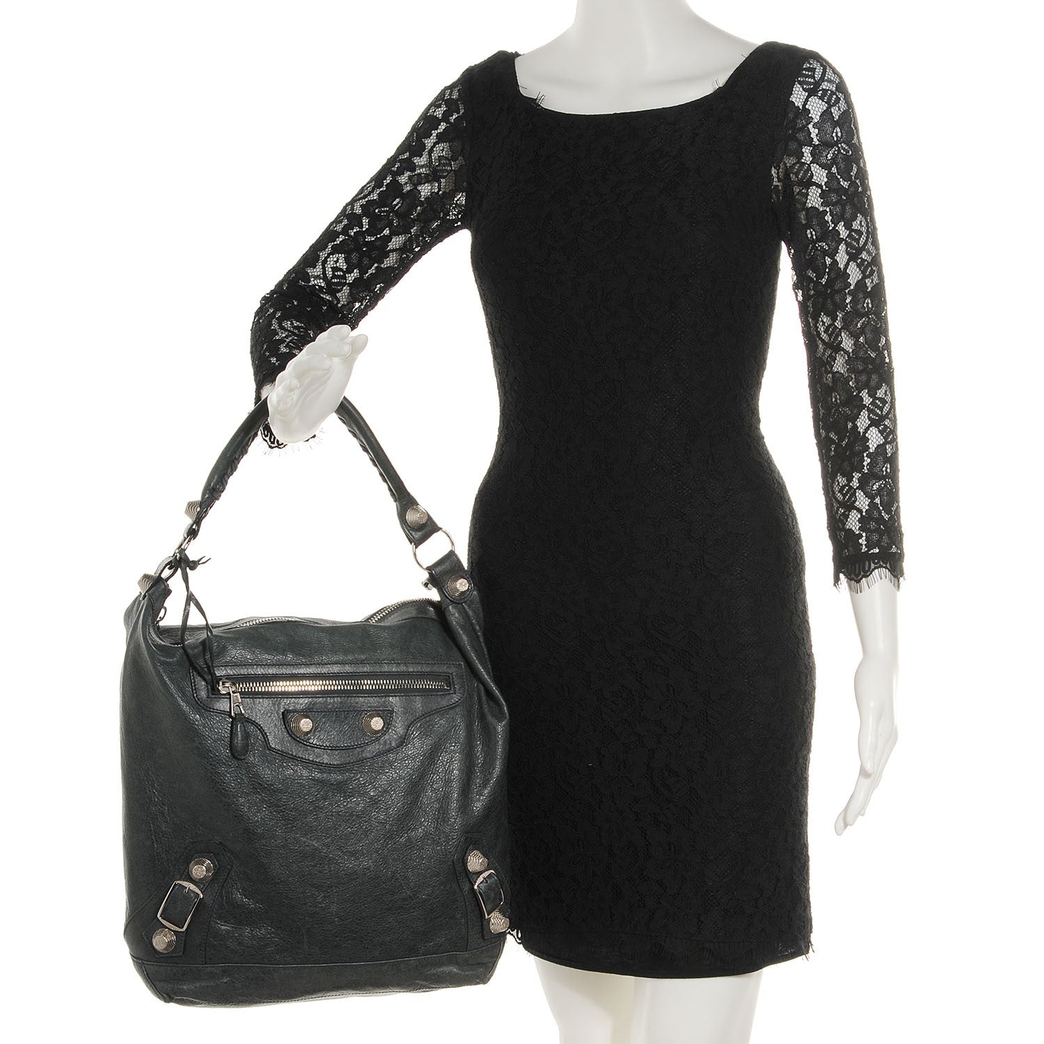 Balenciaga Agneau Giant 21 Silver Hardware Day Hobo Anthracite 2 of 15