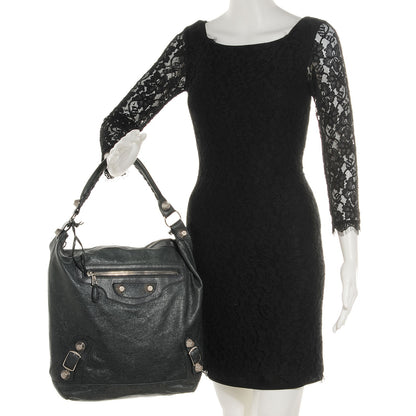 Balenciaga Agneau Giant 21 Silver Hardware Day Hobo Anthracite 2 of 15
