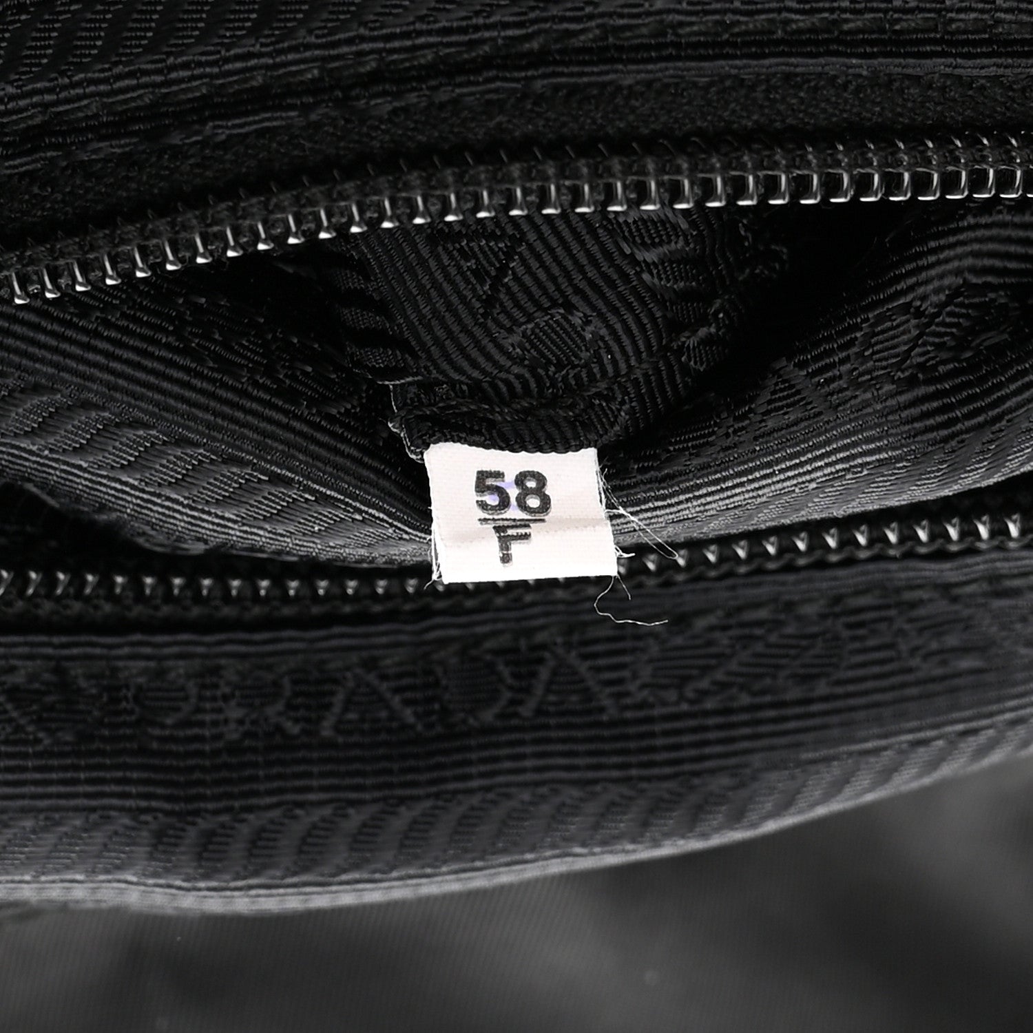 Prada Nylon Tessuto Saffiano Zipper Backpack Black 7 of 11
