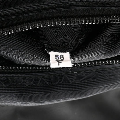 Prada Nylon Tessuto Saffiano Zipper Backpack Black 7 of 11