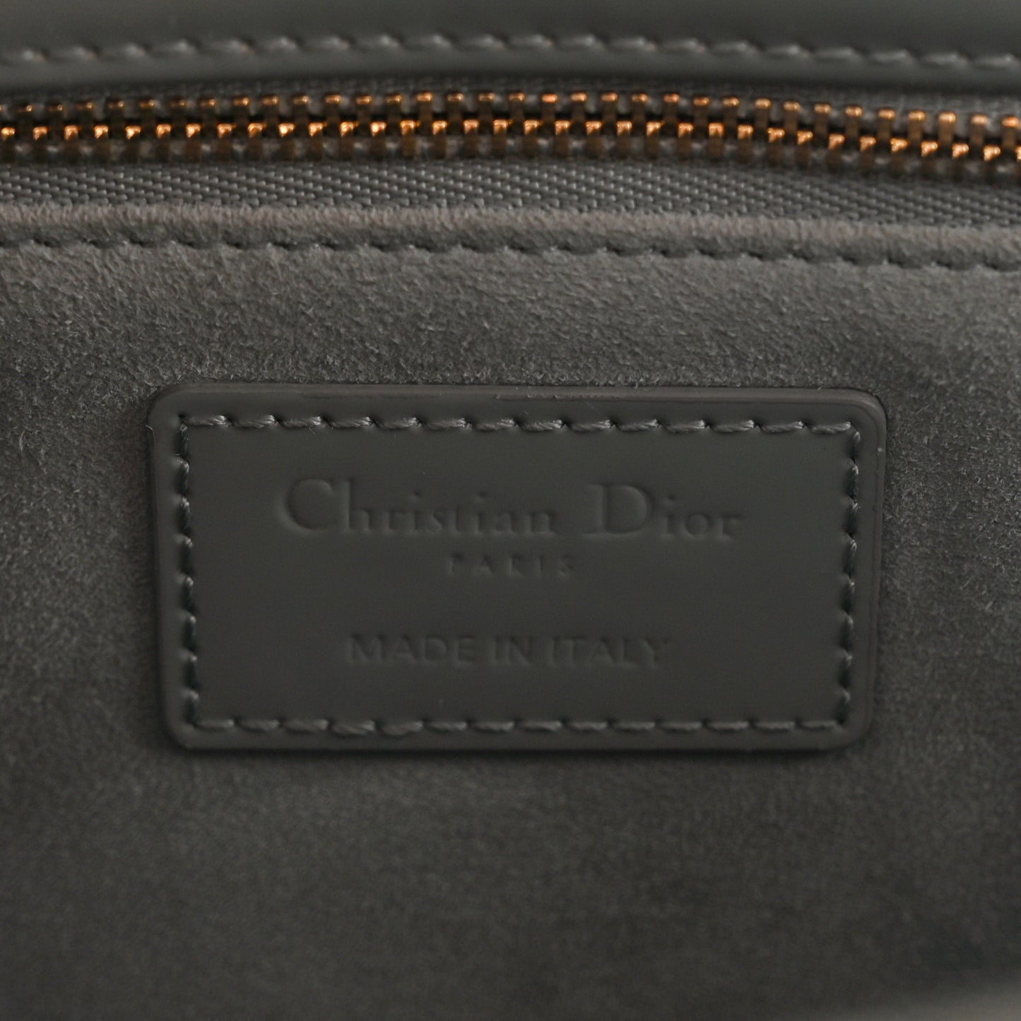 Patent Cannage Large Lady Dior Grey