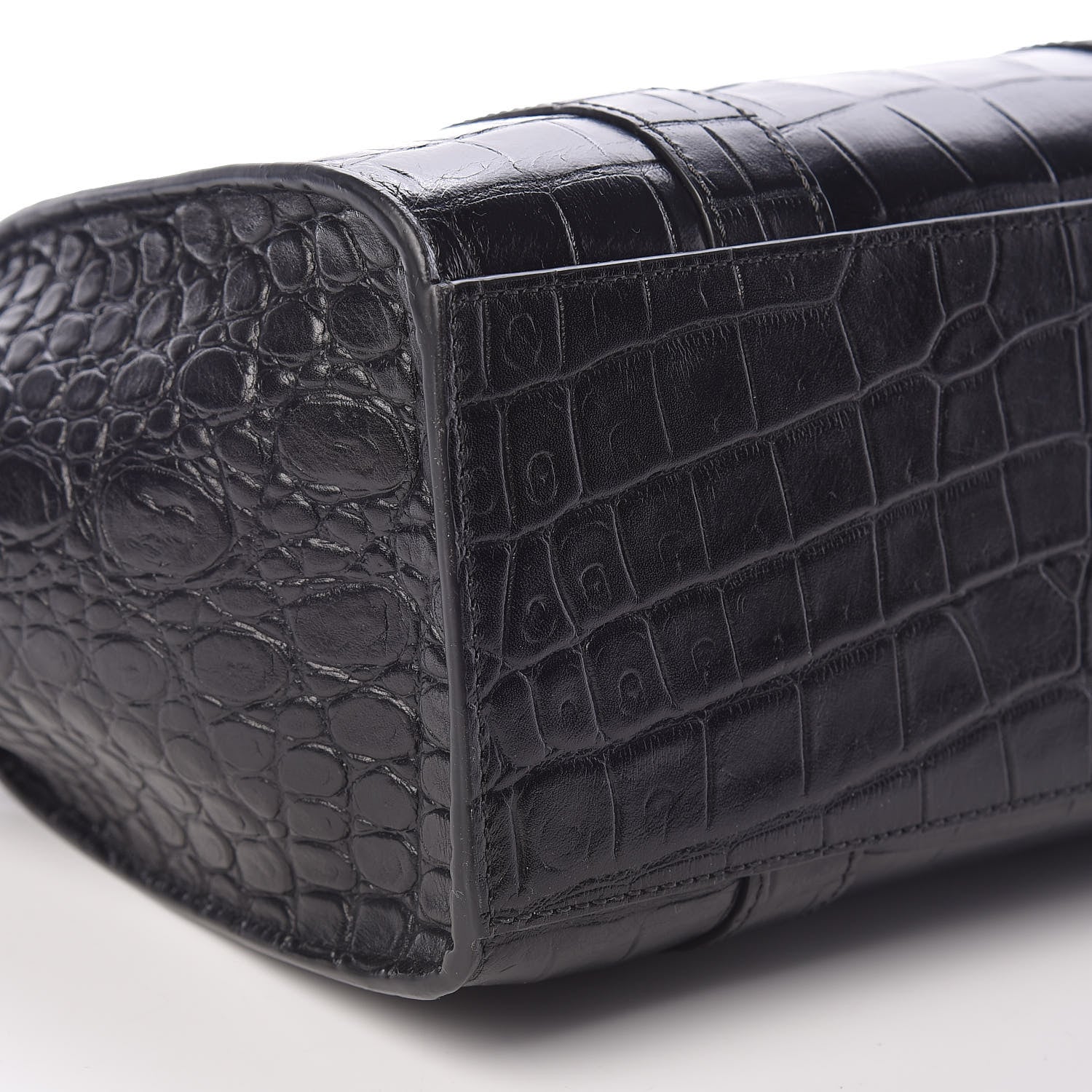 Mulberry Crocodile Embossed Mini Zipped Bayswater Black 9 of 10