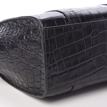 Mulberry Crocodile Embossed Mini Zipped Bayswater Black 9 of 10