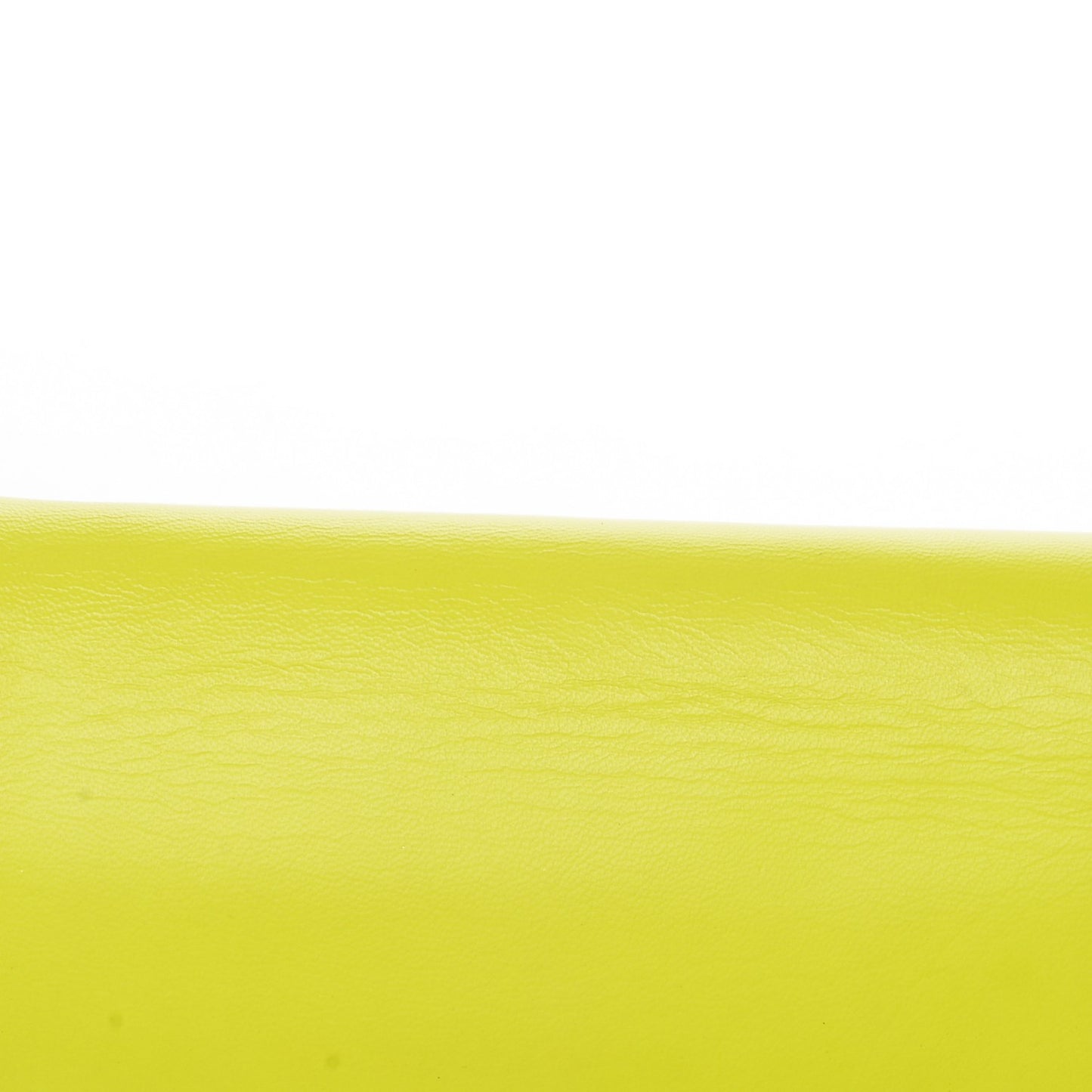 Nappa Rockstud Wristlet Clutch Yellow Fluo