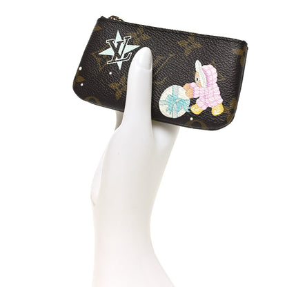 Louis Vuitton Monogram 2025 Christmas Animation Key Pouch Azur Frost 2 of 7