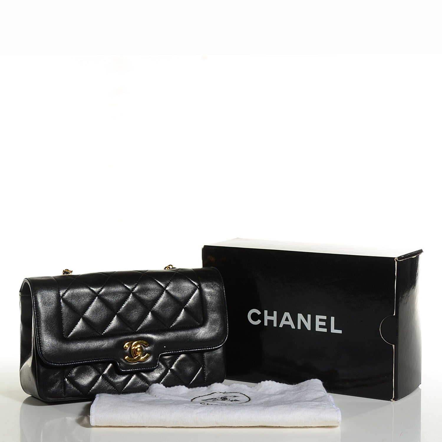 Chanel Lambskin Quilted Small Single Flap Black 11 of 11