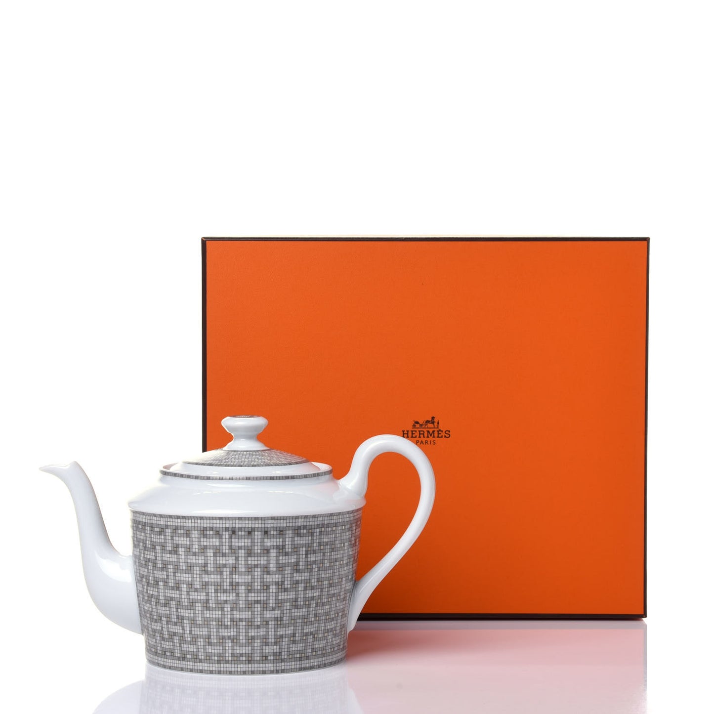 Porcelain Mosaique Au 24 Platine Coffee/Tea Pot Platinum