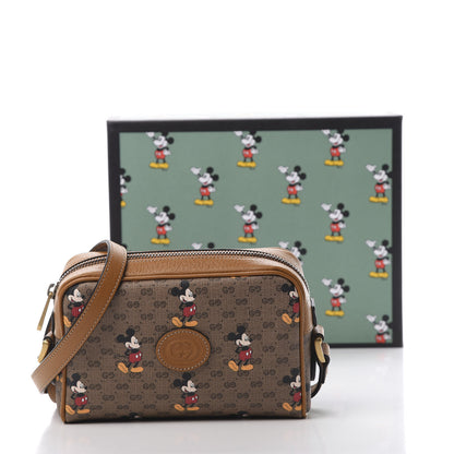 Gucci X DISNEY Mini Vintage GG Supreme Monogram Mickey Mouse Shoulder Bag Beige Vintage Sun Oil 11 of 11