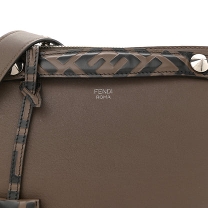 Fendi Vitello Dolce Bi-Color FF 1974 Embossed Medium By The Way Boston Bag Maya Black 8 of 13