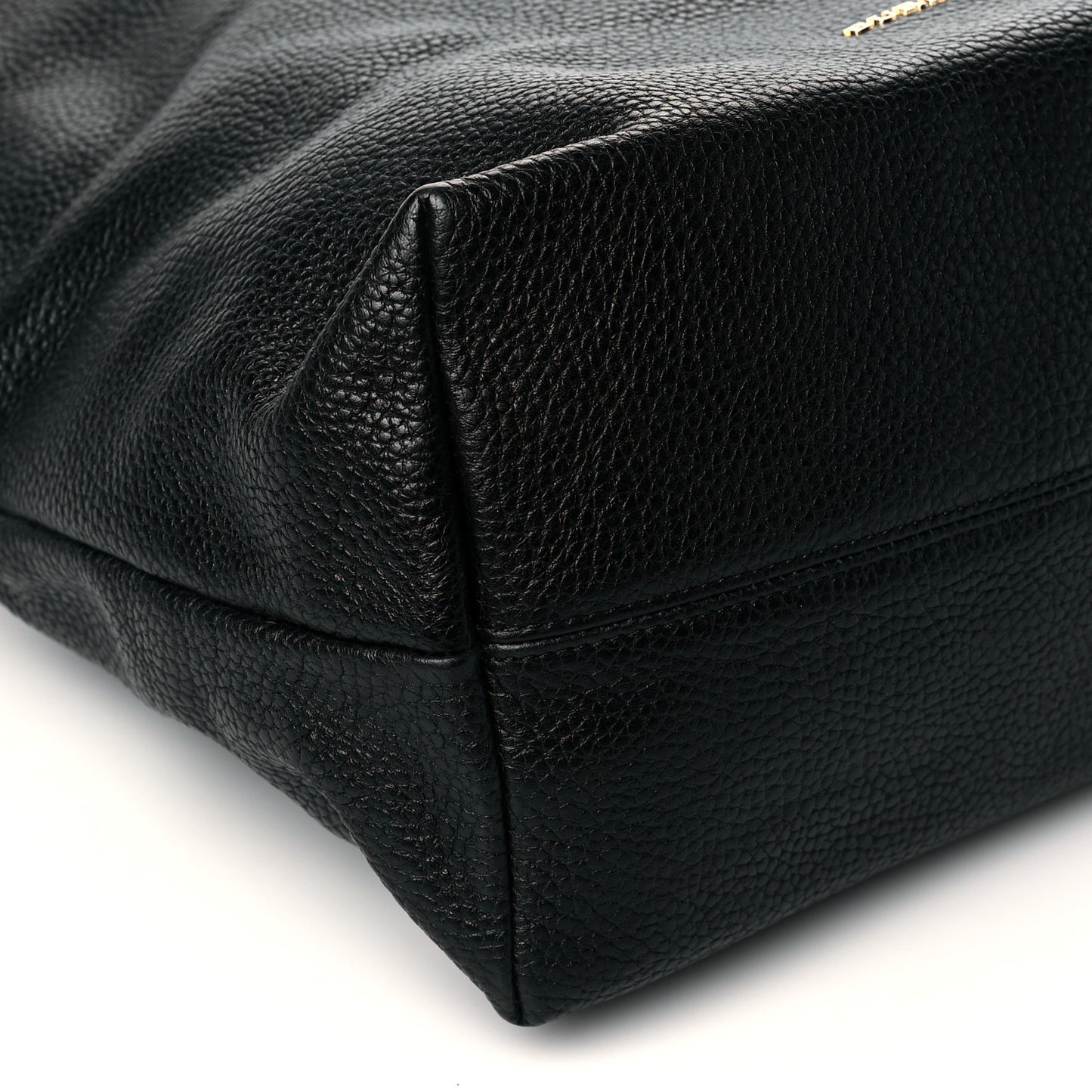 London Grainy Calfskin Medium Cale Hobo Black