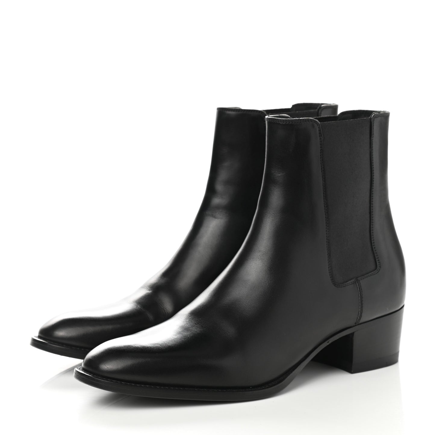Calfskin Womens Wyatt Chelsea Boots 37 Black