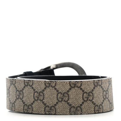 Gucci GG Supreme Monogram Suede Dionysus 40mm Belt 85 34 Beige Black 2 of 6