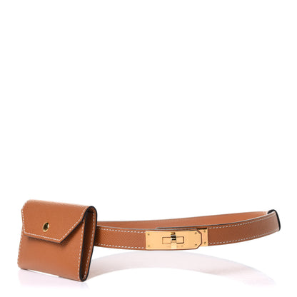 Hermes Epsom Kelly Pocket Belt Gold 1 of 8