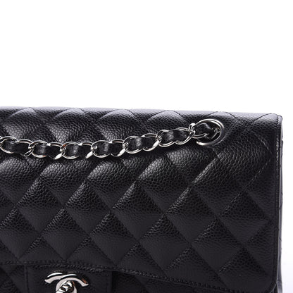 Chanel Caviar Quilted Medium Double Flap Black 12 of 12