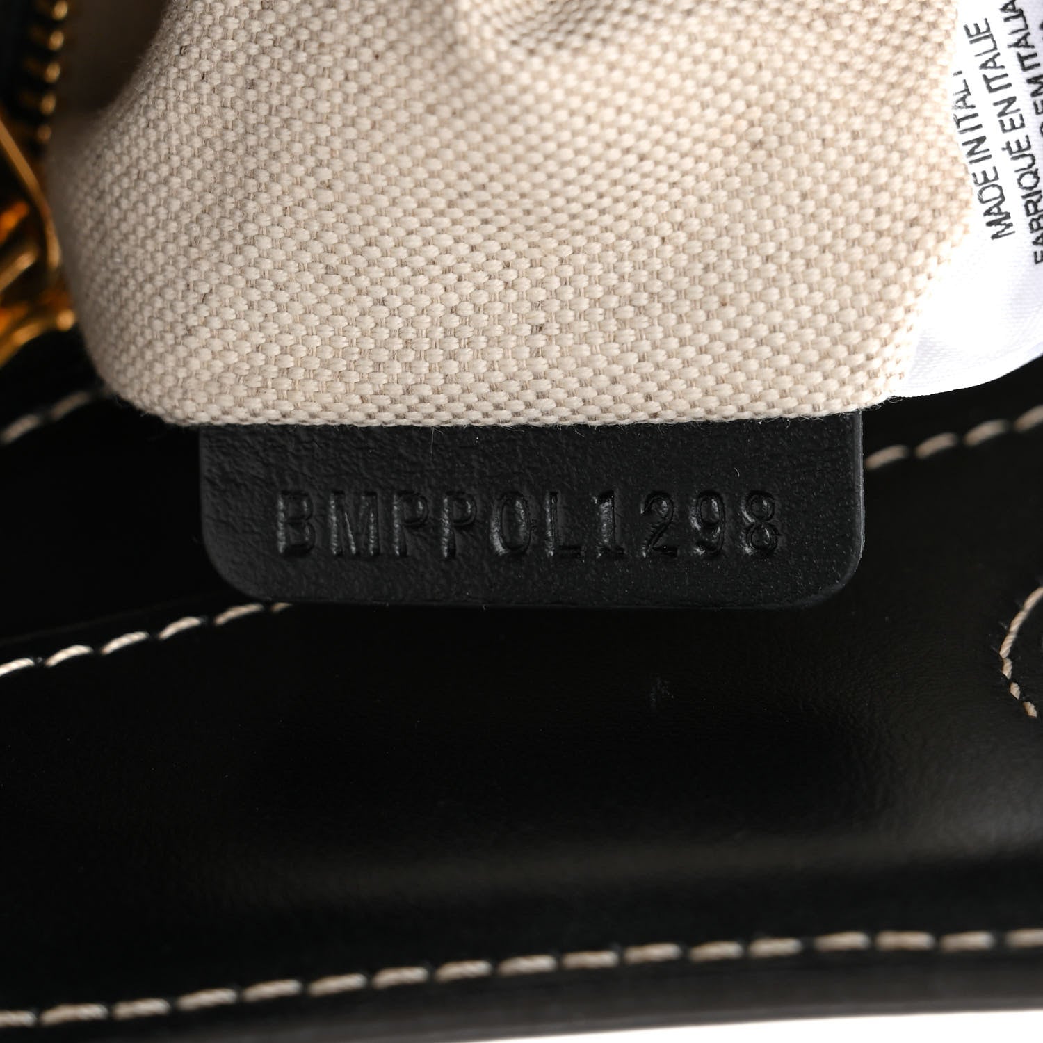 Burberry Smooth Calfskin Canvas Two Tone Mini Pocket Bag Black Tan 7 of 11