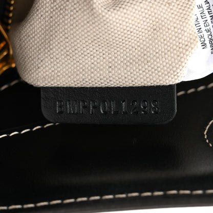 Burberry Smooth Calfskin Canvas Two Tone Mini Pocket Bag Black Tan 7 of 11