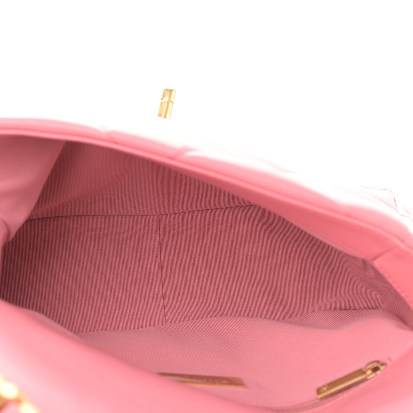 Lambskin Quilted Medium Chanel 19 Flap Pink