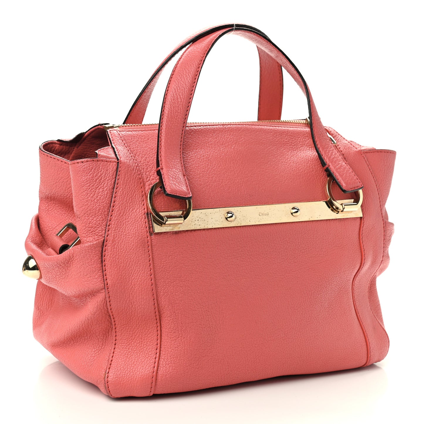 Calfskin Mini Bridget Satchel Pink