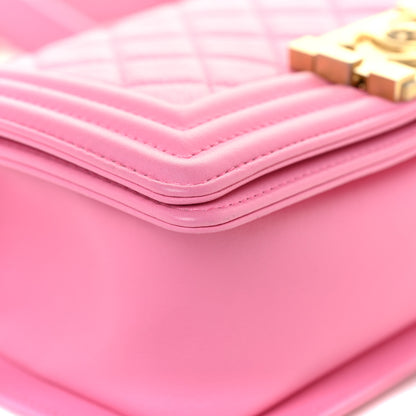 Chanel Calfskin Quilted Small Boy Flap Pink 13 of 19