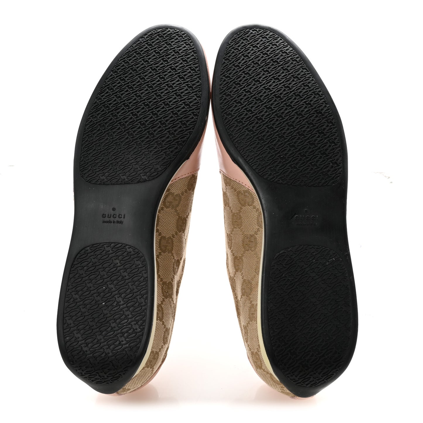 Monogram Nappa Interlocking G Sneakers 37.5 New Sand Rose Dragea
