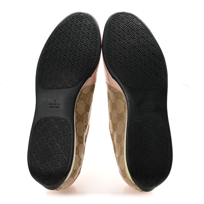 Gucci Monogram Nappa Interlocking G Sneakers 37.5 New Sand Rose Dragea 6 of 12