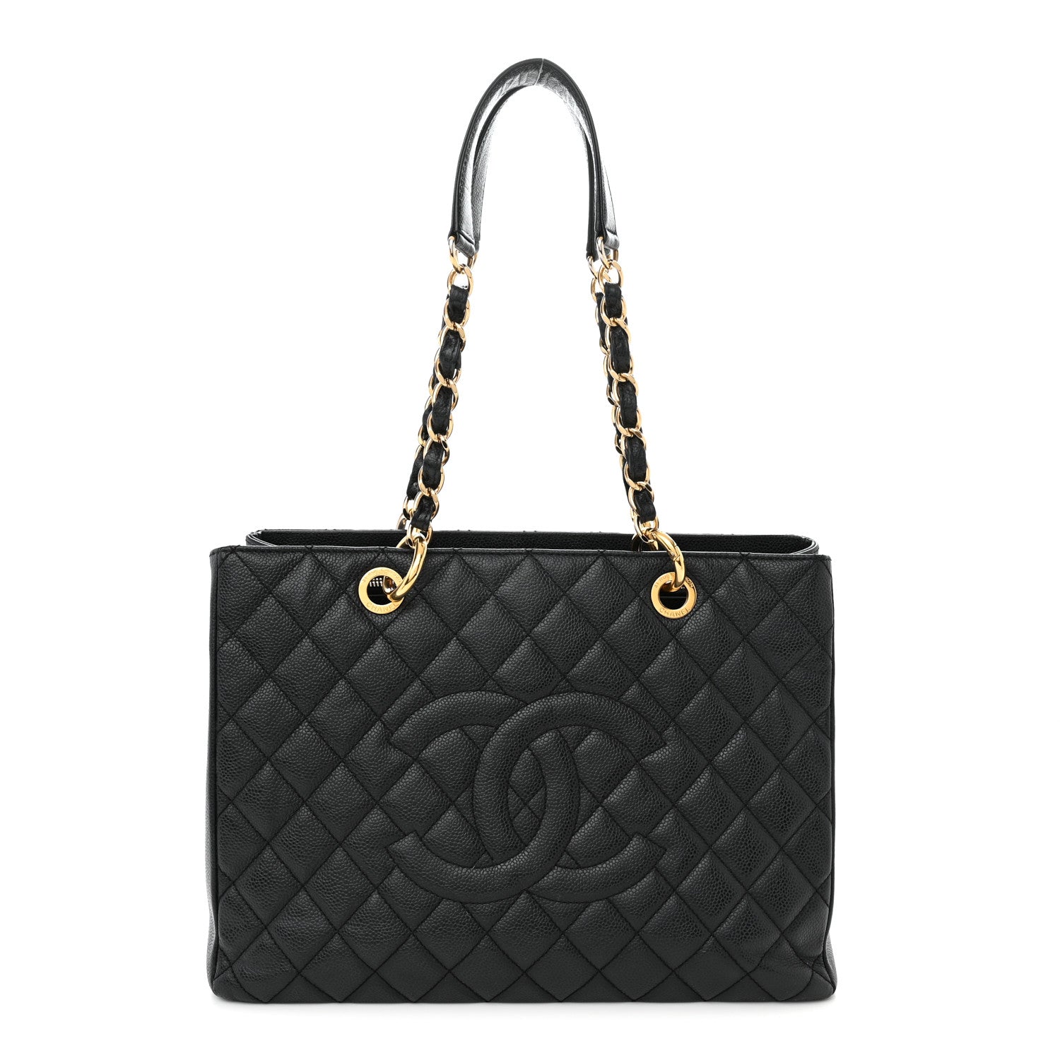 Chanel Caviar Quilted Grand Shopping Tote GST Black 1 of 14