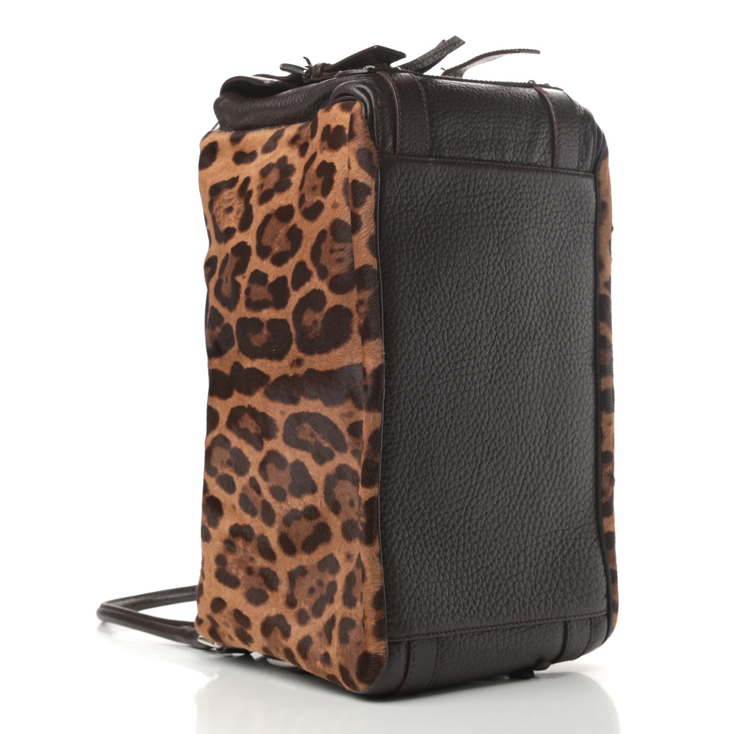 Dolce & Gabbana Calf Hair Leopard Print Miss Easy Way Satchel Naturale 4 of 15