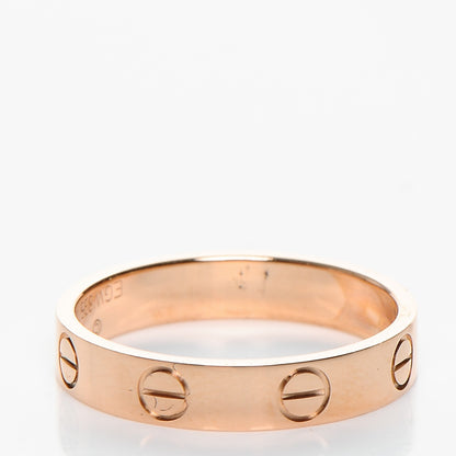 Cartier 18K Pink Gold 3.5mm LOVE Wedding Band Ring 51 5.75 3 of 6