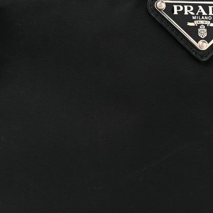 Prada Tessuto Nylon Saffiano Flat Messenger Bag Black 7 of 11