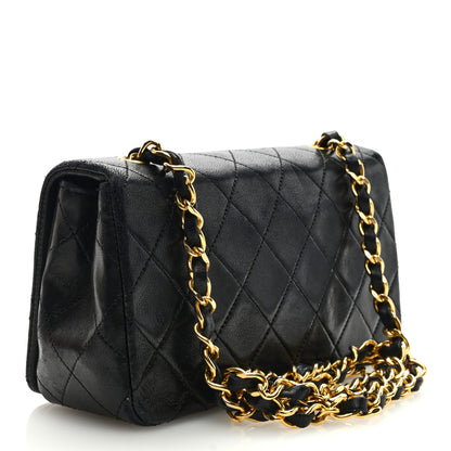Chanel Lambskin Quilted Small Single Flap Bag Black 3 of 9
