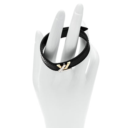 Louis Vuitton Epi Twist It Bracelet 17 Black 2 of 5