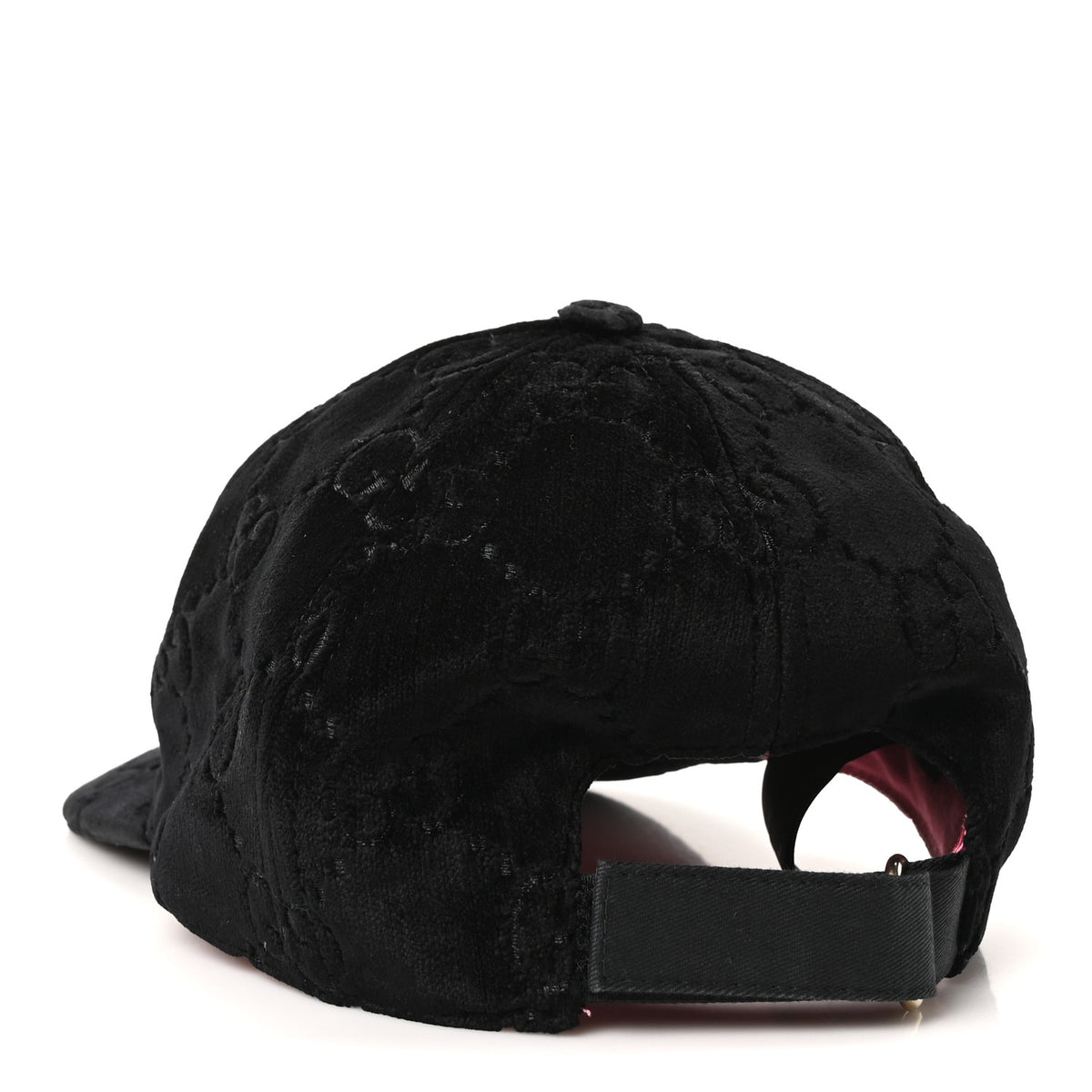 Gucci Velvet GG Monogram Baseball Hat S Black 4 of 10