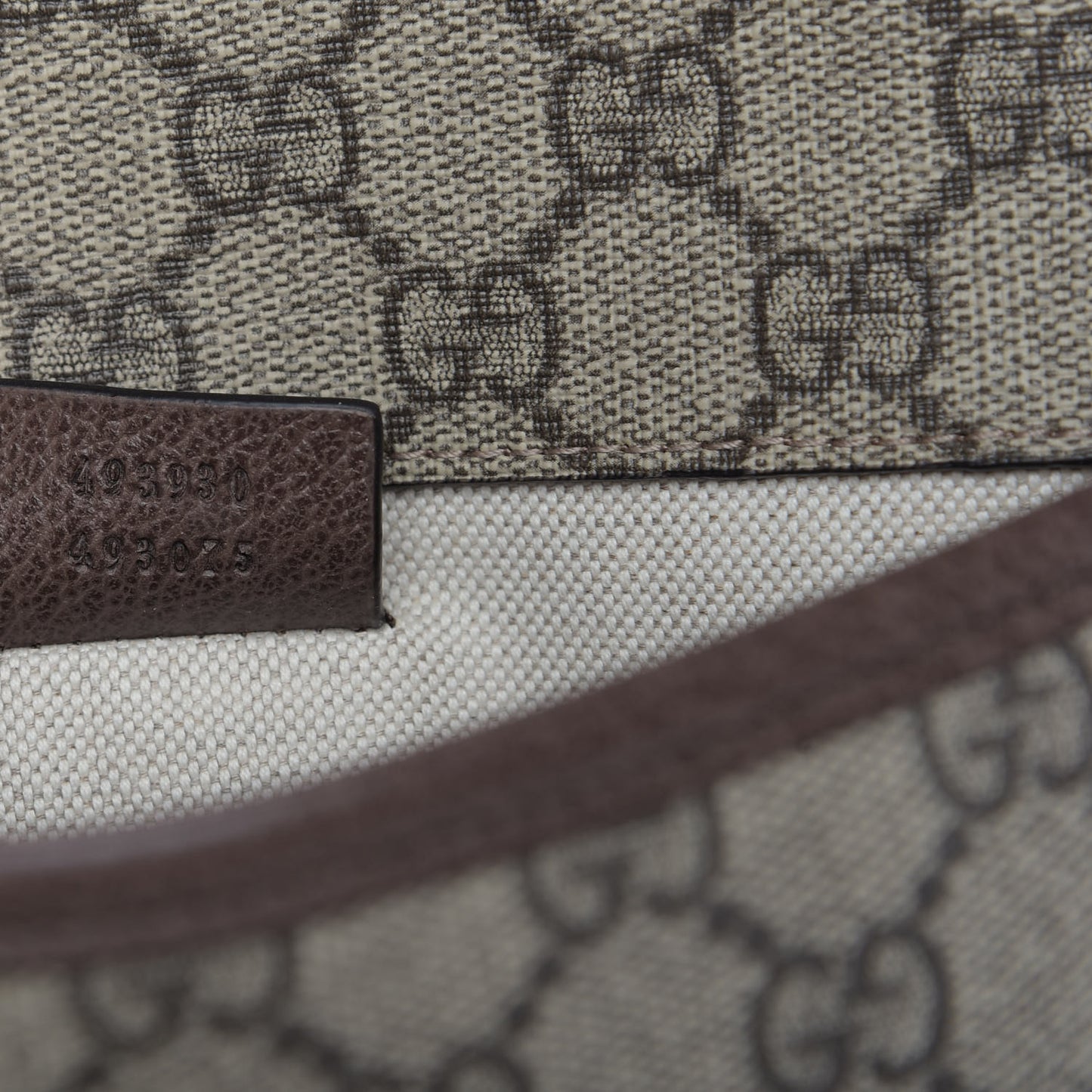 GG Supreme Monogram Neo Vintage Web Belt Bag Brown