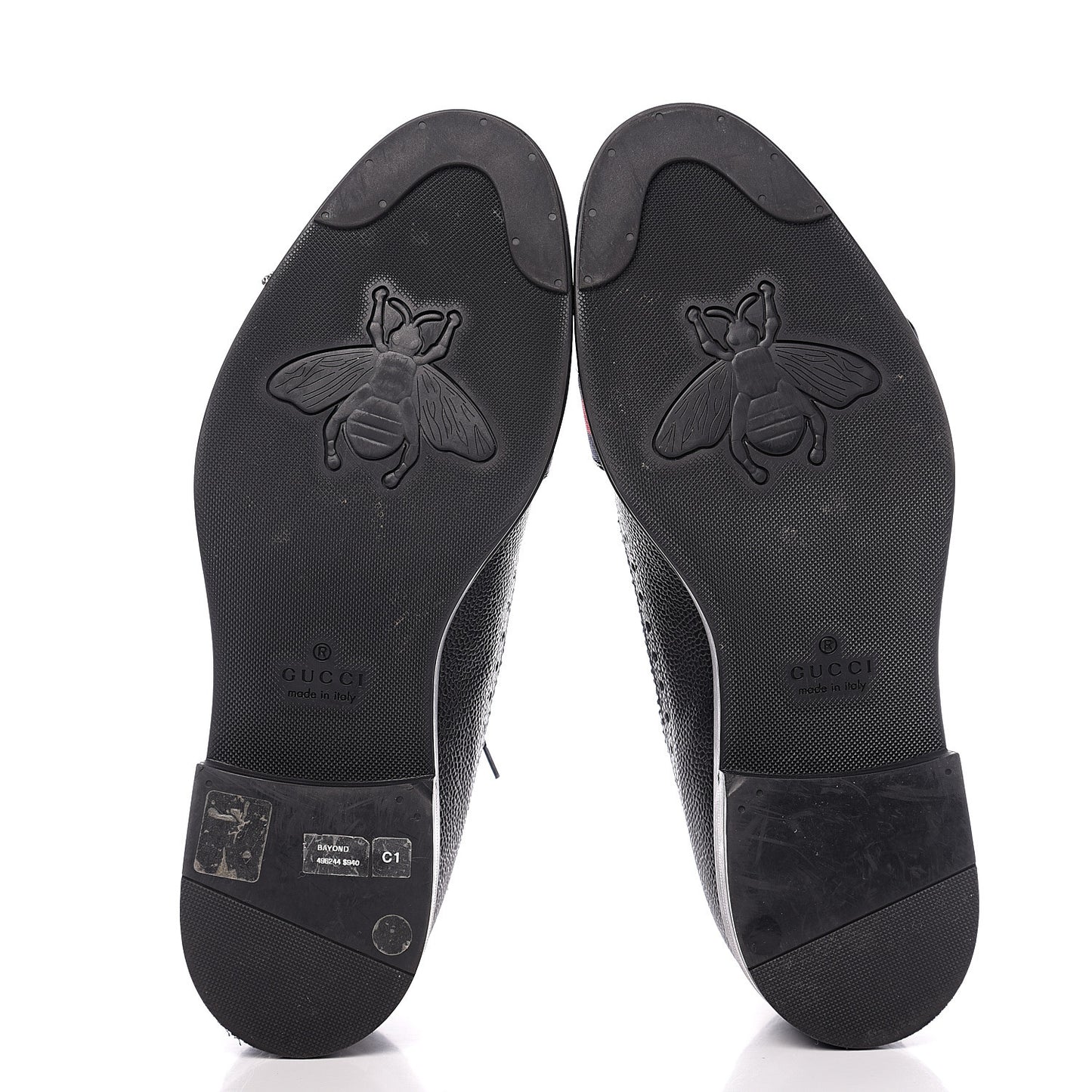 Pebbled Calfskin Dionysus Web Mens Martins Shoes 8 Black