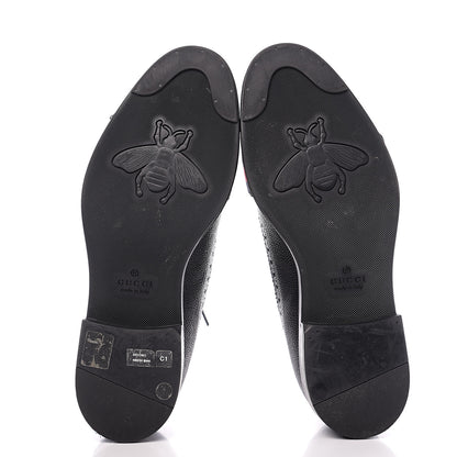 Gucci Pebbled Calfskin Dionysus Web Mens Martins Shoes 8 Black 5 of 12