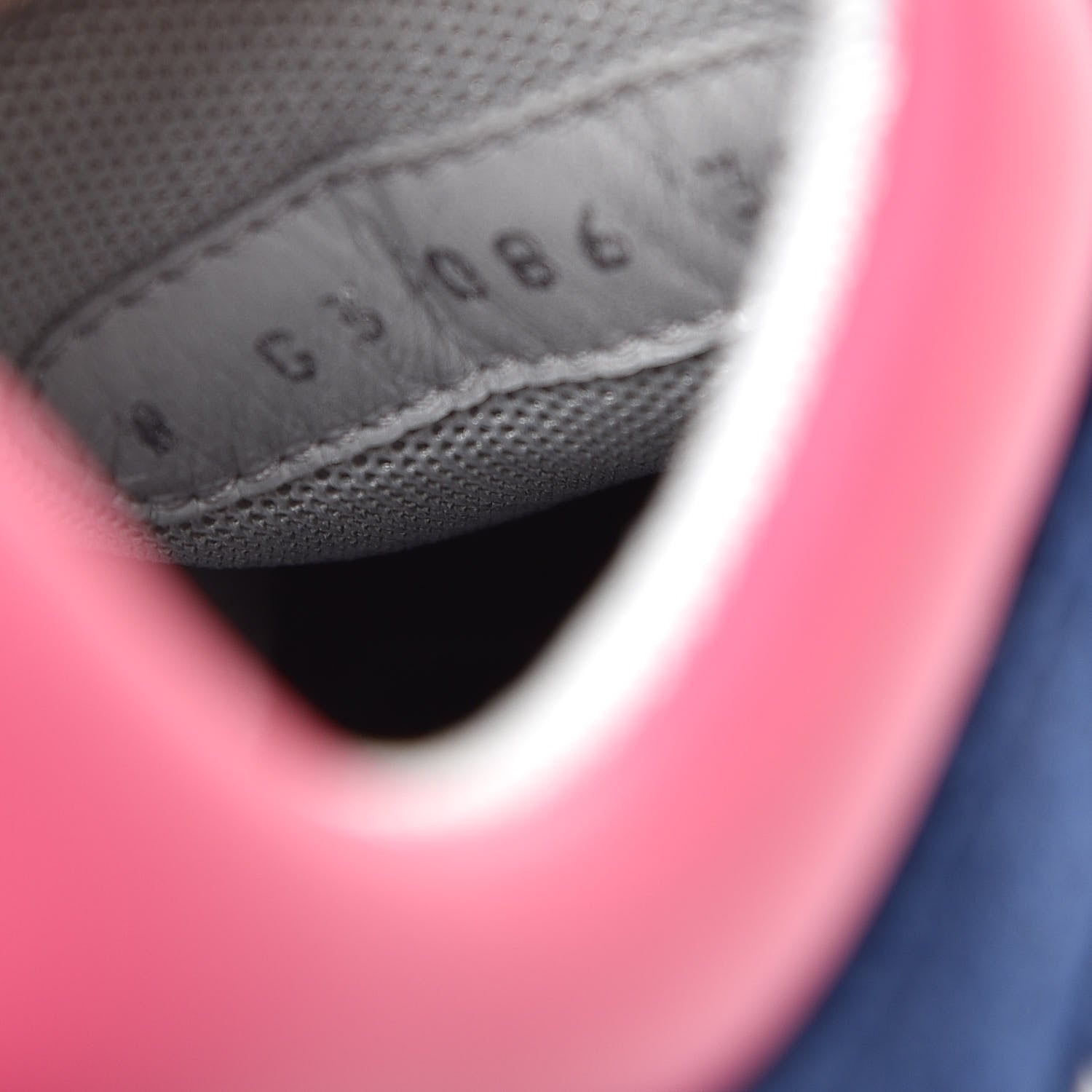 Chanel Wool Nylon Lambskin Suede Calfskin Womens Logo Sneakers 39 Navy Pink 8 of 11