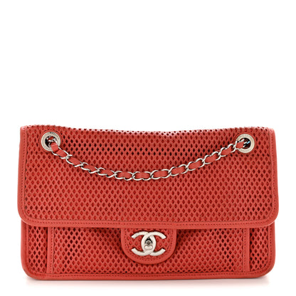 Chanel Perforated Calfskin Large Up In The Air Flap Red 1 of 14