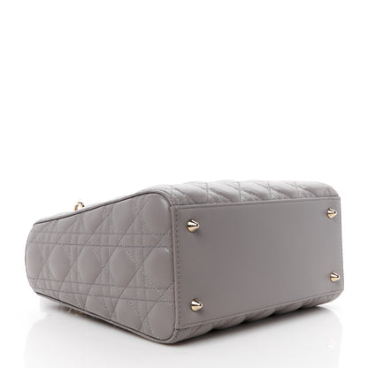 Christian Dior Lambskin Cannage Medium Lady Dior Grey 4 of 10