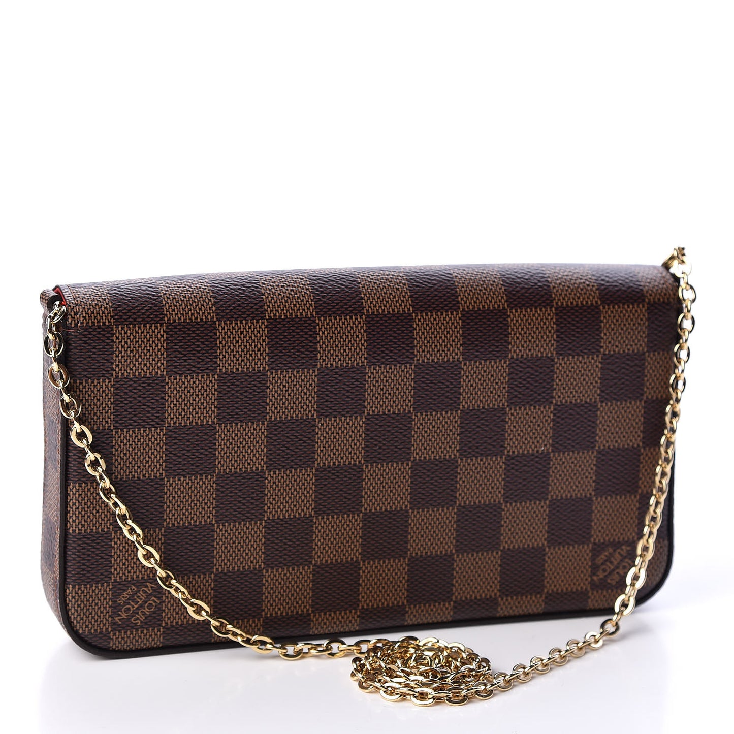 Damier Ebene Pochette Felicie Chain Wallet