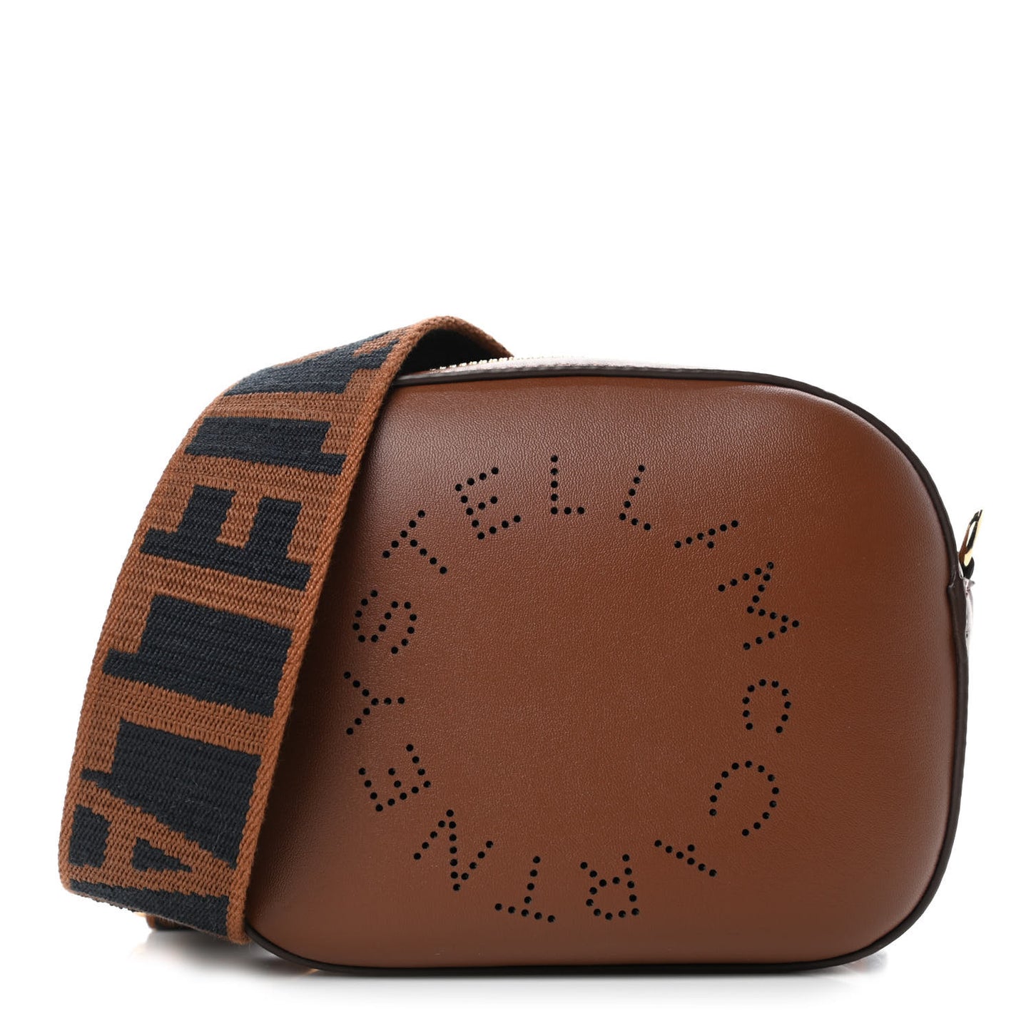 Eco Alter Nappa Perforated Logo Convertible Belt Bag Marrone