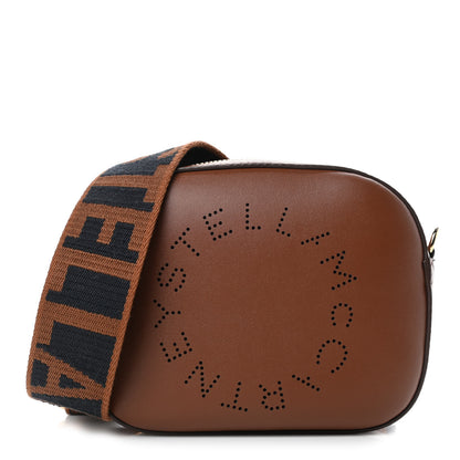 Stella McCartney Eco Alter Nappa Perforated Logo Convertible Belt Bag Marrone 1 of 4