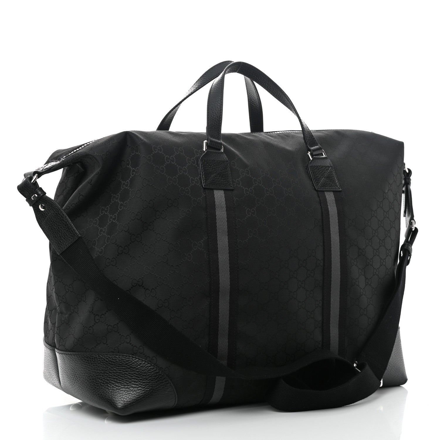 Gucci Nylon Monogram XL Duffle Bag Black 3 of 12