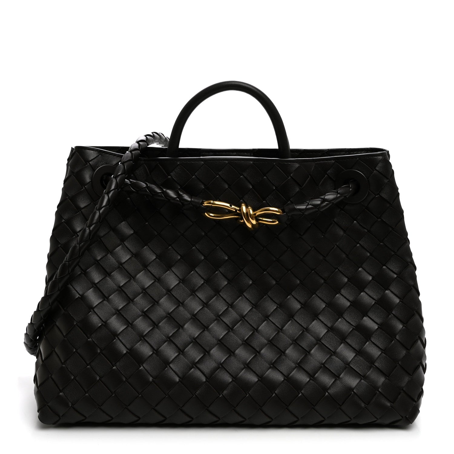 Bottega Veneta Nappa Intrecciato Medium Andiamo Shoulder Bag Fondant 1 of 9