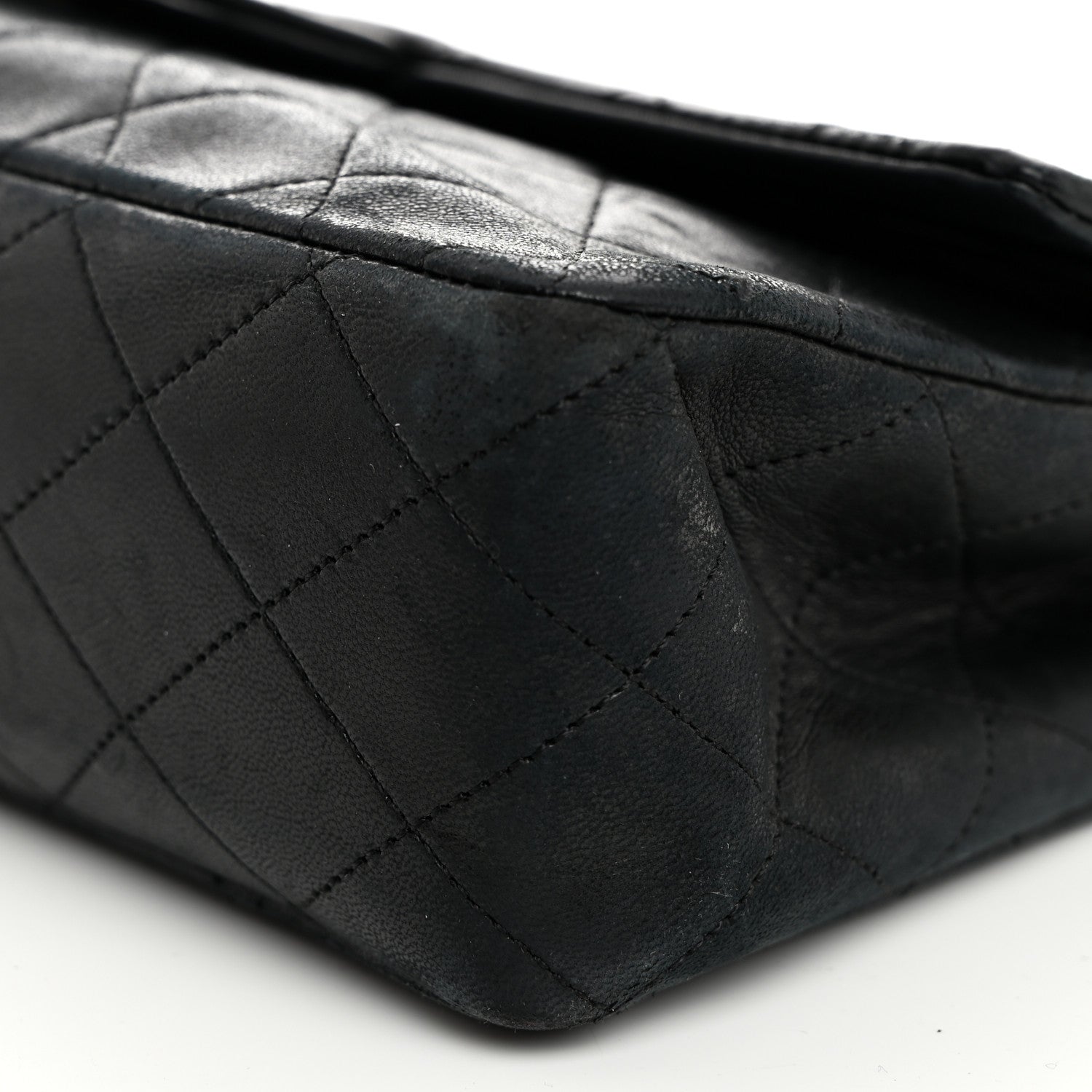 Chanel Lambskin Quilted Medium Double Flap Black 10 of 15