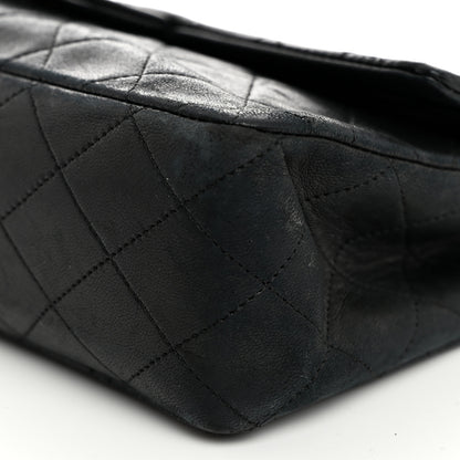 Chanel Lambskin Quilted Medium Double Flap Black 10 of 15