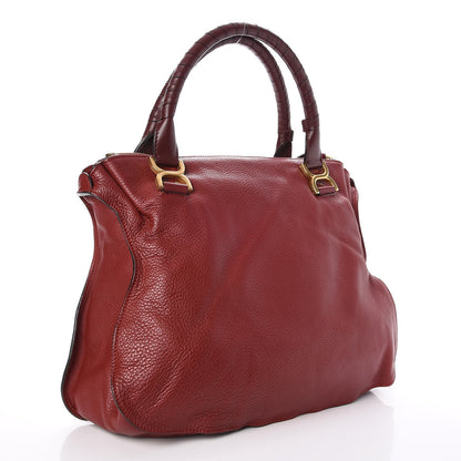 Chloe Calfskin Large Marcie Satchel Garnet 3 of 8